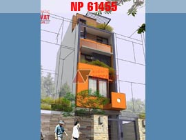 Thiết kế nhà phố 4 tầng 6x15m hiện đại đẹp mê ly NP61455